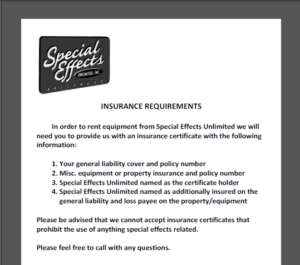 Insurance Requirements