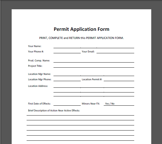 Permit Application Image